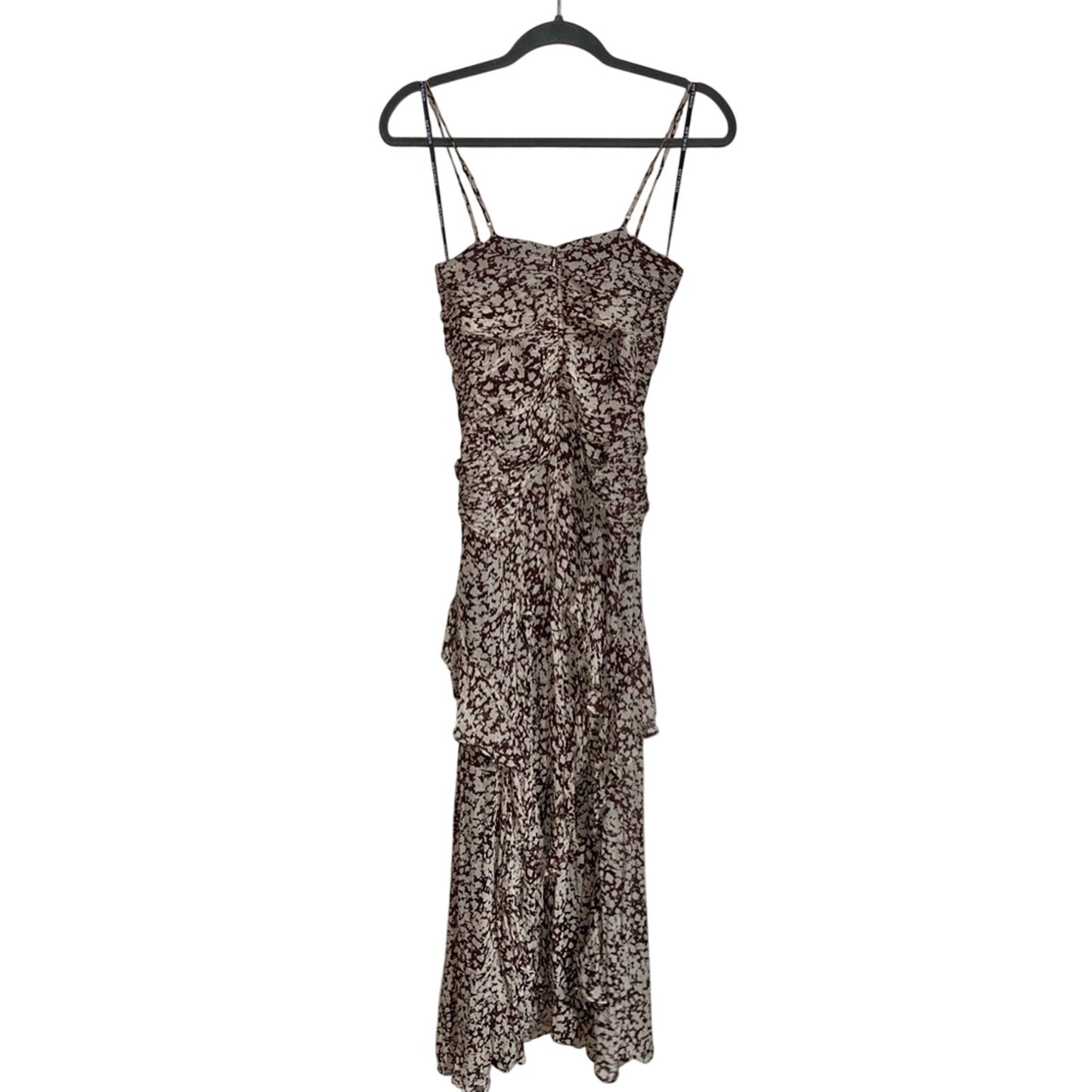 SHONA JOY | Valeria Ruched Frill Maxi Dress