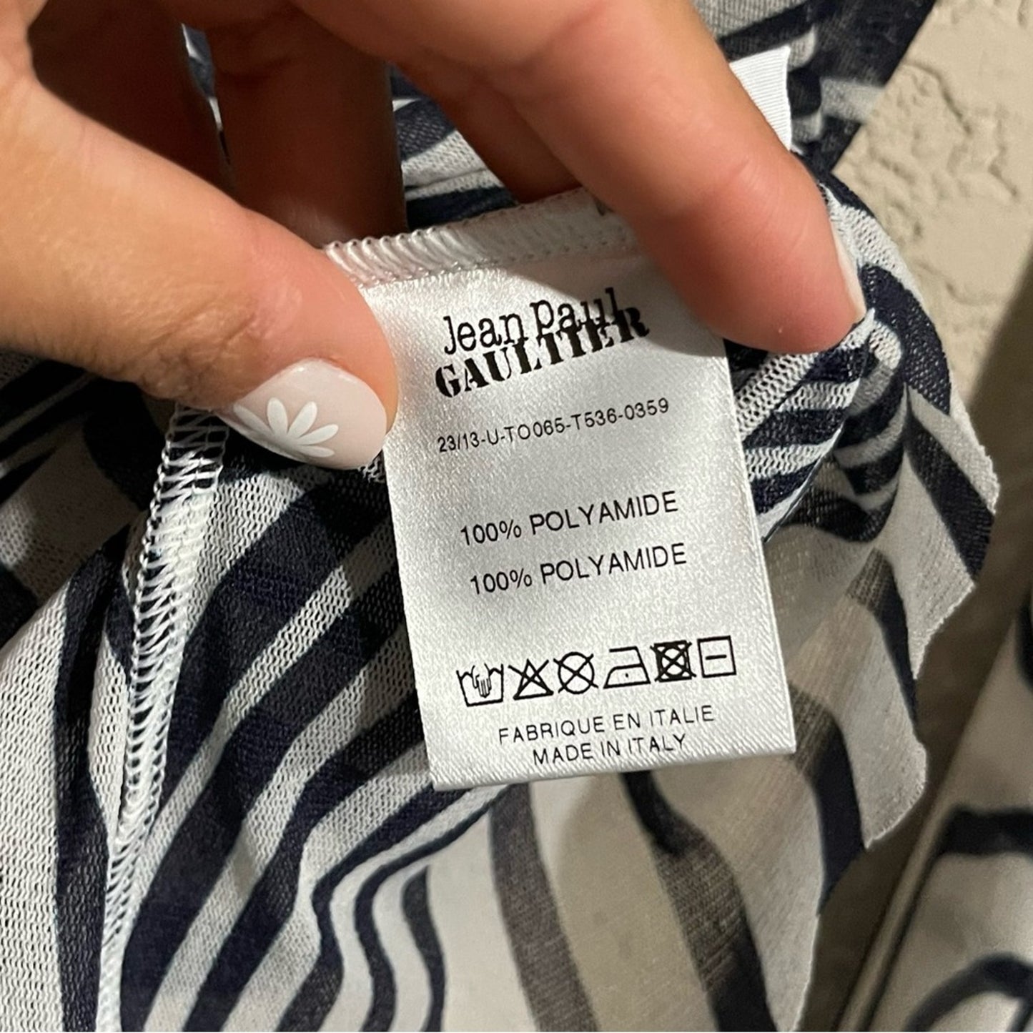Jean Paul Gaultier | The Navy Blue Body Morphing Sheer Top