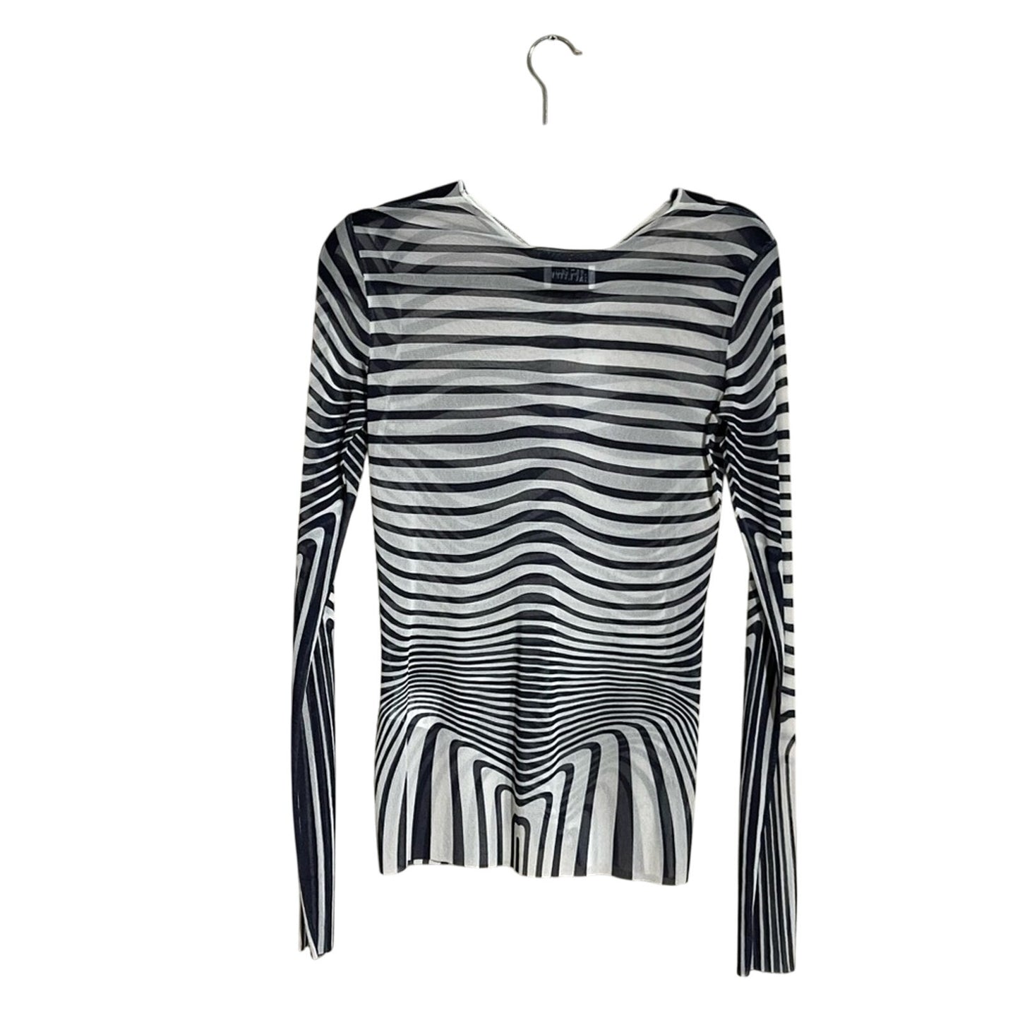 Jean Paul Gaultier | The Navy Blue Body Morphing Sheer Top