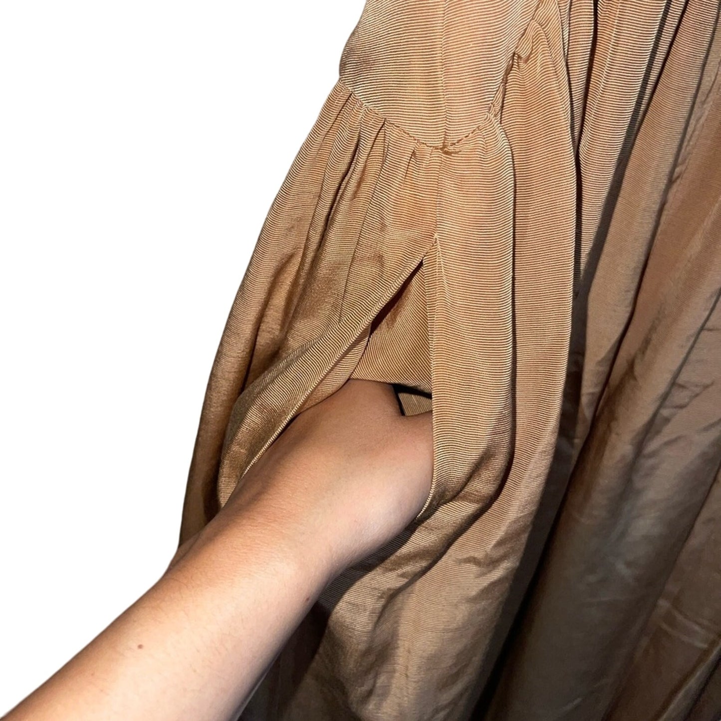 SHONA JOY | Vento Lace Up Strapless Maxi Dress - Sand