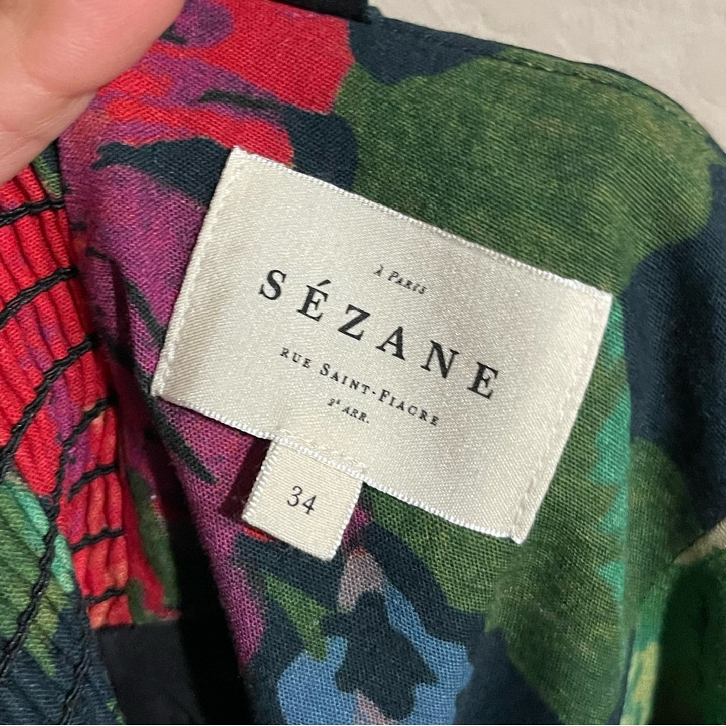 Sezane | Salie Mini Summer Floral Dress In Floral Print Size: 34/2