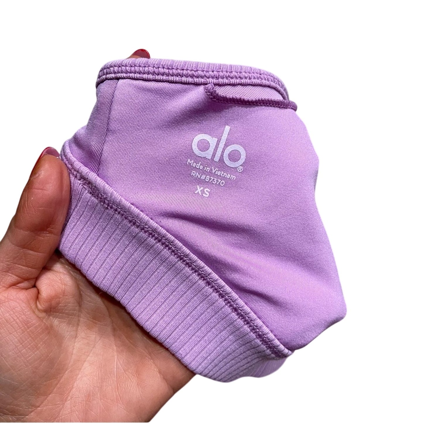 Alo Yoga | SET! Ribbed Blissful Legging + Sports Bra XS (2-4) Pink Lavender