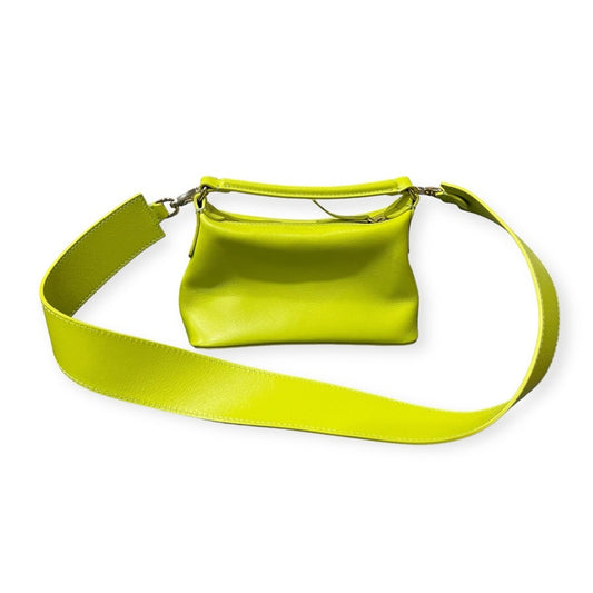 LEONIE HANNE X LIU JO | Leather Hobo Bag In Lime Yellow