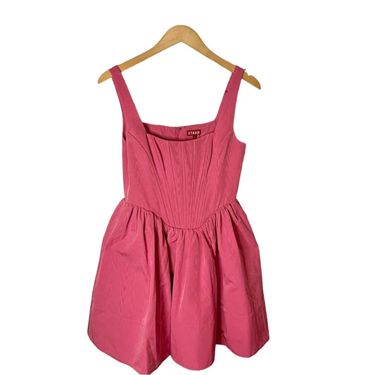 STAUD | LANDSCAPE DRESS IN LOLLIPOP