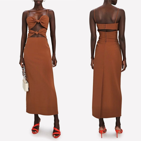 Ronny Kobo | Kosta Dress in Sepia Brown